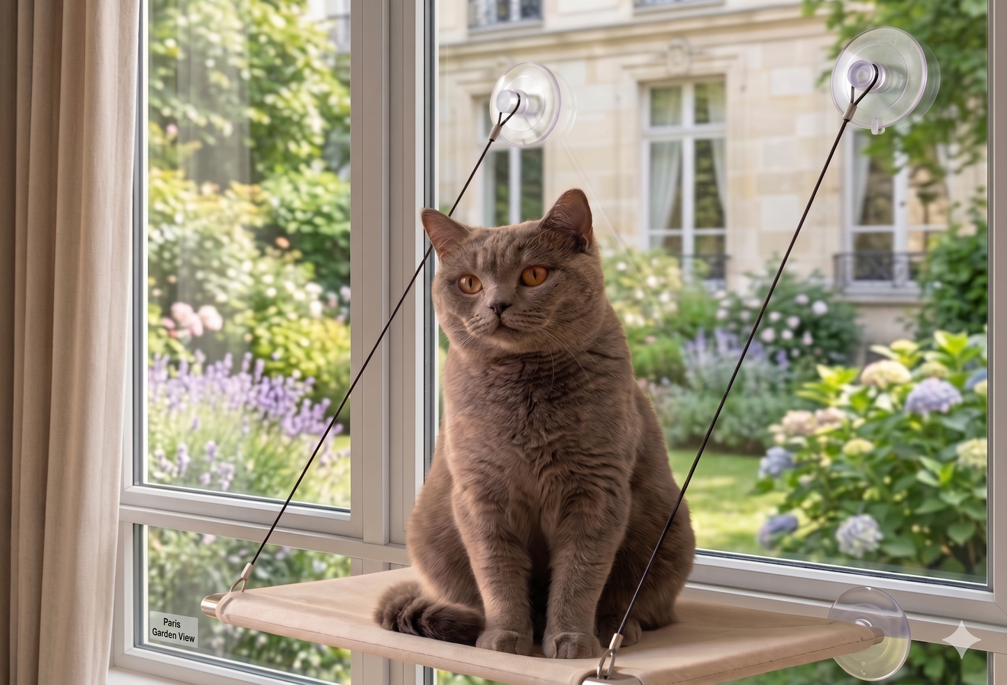Hamac de fenêtre pour chat Maison Féline — vue principale