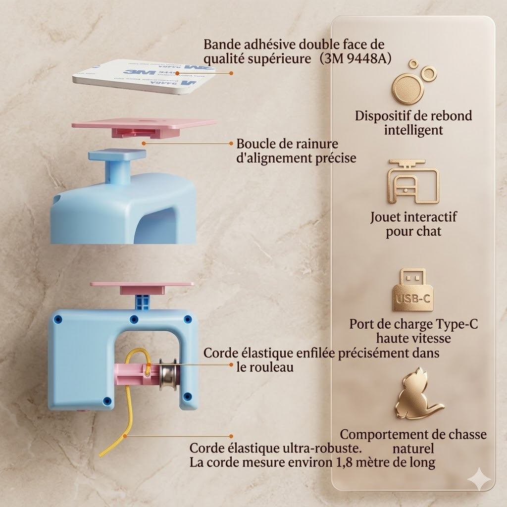 Jouet électrique interactif pour chat - vue 5
